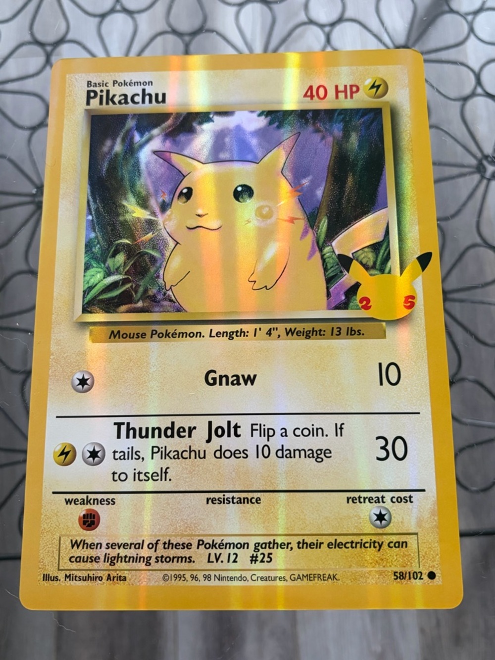 🇨🇦NOW $6🍀 Pikachu Pokemon Jumbo Oversized Novelty Game Card
